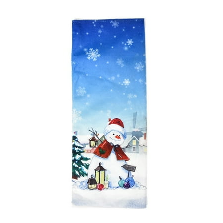 

AOKID Wine Bottle Bag Christmas Santa Snowman Elk Wine Bottle Cover Drawstring Candy Bag Party Decor