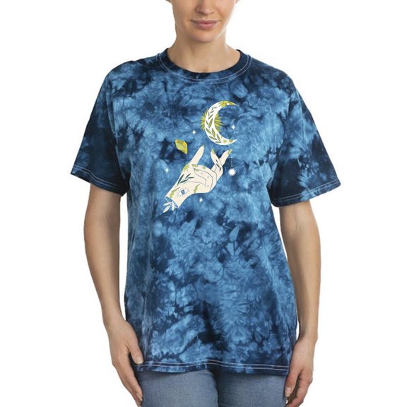 Magic Hand With A Moon Tie Dye Crystal Women -Image by Shutterstock, Female XX-Large