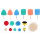 thumbnail image 1 of 16 pcs Pulishing Pad para almohadillas de esponja de búpeo de automóviles Kit Sponge Auto Dulishing Wheel, 1 of 5