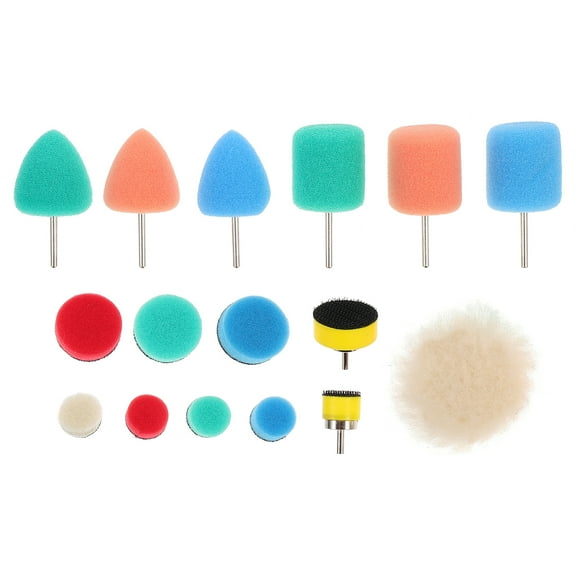 16 Pcs Mini Polisher Polishing Sponge Auto Pads Car Surface