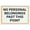 Warning Sign 3, variant on No Personal Belongings Past This Point Sign 12X8 Inch Tin Sign Great For Garden And Yard Wall Decor