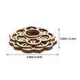 thumbnail image 2 of LABSERRON Crystal Stand Lotus Shaped Home 2Pcs 3.85X3.85X0.90In, 2 of 8