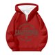 thumbnail image 3 of WILLBEST Sudadera con Capucha para Hombre, con Cremallera De Un Cuarto y Estampado De Letras, Cómoda y Informal, Interior Suave para Uso Diario Mediana​​, 3 of 3
