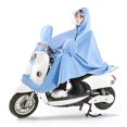 thumbnail image 4 of Poncho de Pluie à Capuche, Imperméable en PVC pour Vélo Moto Adultes, Veste de Pluie Électrique Portable pour Randonnée Camping Urgence, 4 of 7