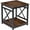 Novariant1, variant on Rustic Brown End Table with Storage Shelf - Industrial Design Nightstand
