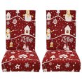 thumbnail image 1 of Protector Asiento Fundas Silla Impresas Navidad Reutilizable para Fiestas Navideñas, 1 of 9
