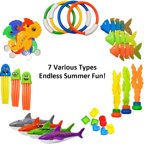 Juguetes de buceo para bebés Jadeshay 29 piezas juego de juguetes de buceo submarino