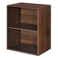 thumbnail image 6 of Gymax 2 Tier Open Shelf Night Stand End Table Sofa Side Storage Display Furni Walnut, 6 of 6