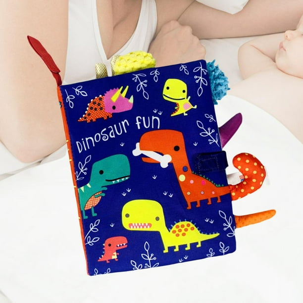 Libro de tela suave de para padres y hijos, libro interactivo arrugado, juguete sonajero para cochecito, juguetes para bebés recién Hugo libros para niños juguetes de aprendizaje