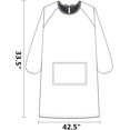 thumbnail image 4 of Yao Red Women Kitchen Apron with Big Pockets,Long Sleeves Waterproof Apron for Cooking Baking Cleaning Work,Chef Aprons Kitchen Cooking, 4 of 7