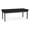 Castillo Black, variant on Amherst Steel Reception Waiting 18.5" 2 Seat Bench / Charcoal Steel / Blue