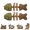 2Pcs, variant on Borikise Catnip and Silvervine Chew 100 Percent Natural Wooden Fish Bone Toy for Kitten Teething and Oral Cleaning Dental Care at Home
