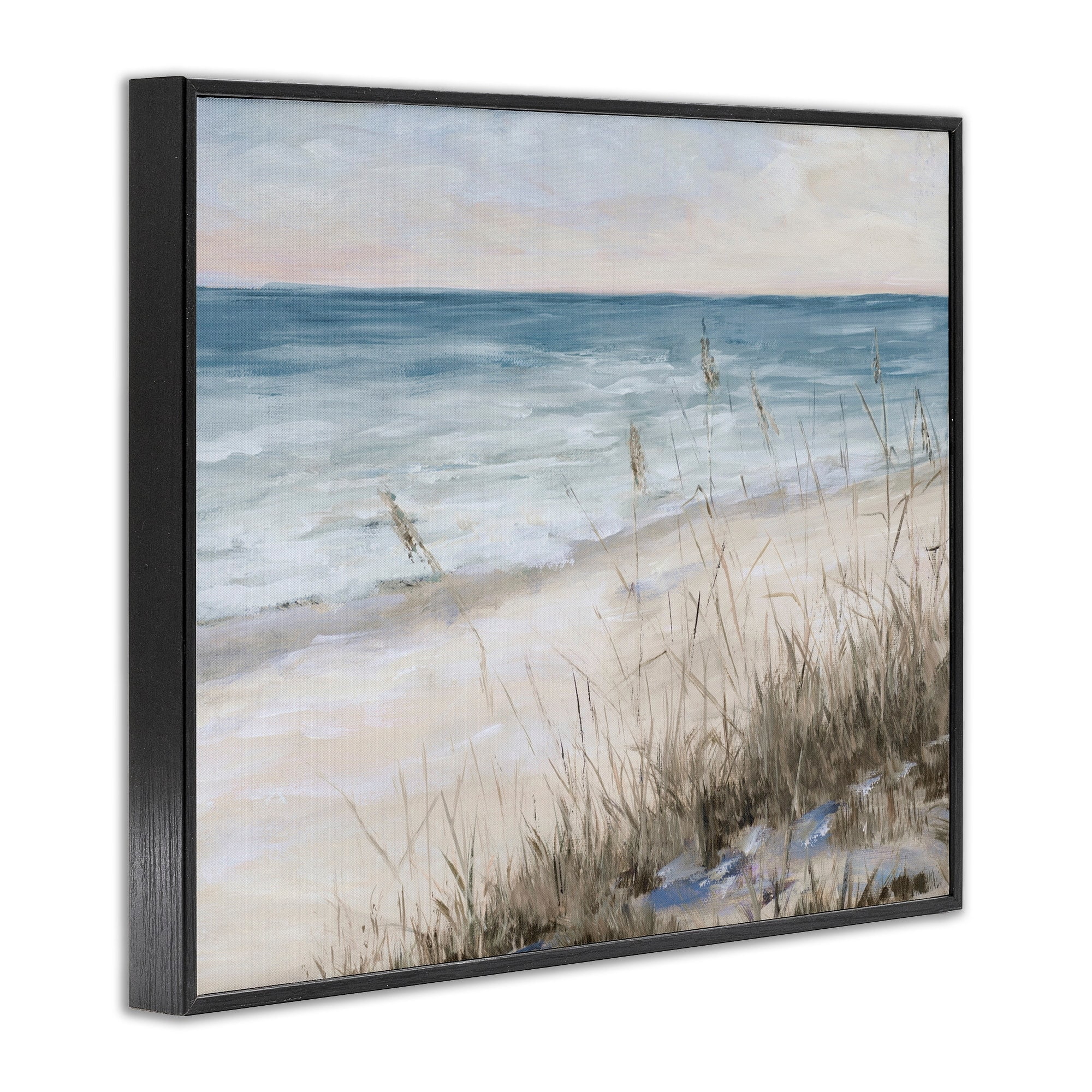 Stupell Indtries Traditional Beach Coast Line Tall Grass Soft Sky,20 x 16,Design by Julie DeRice