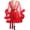 Red, variant on Fancifize Women Kimono Robe Sexy Sheer Mesh Furry Robe Lingerie Bridal Robes for Women Tulle Robe Bathrobe Nightgown