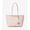 Powder Blush, variant on Michael Kors Arden Large Pebble Leather Top-Zip MK Signature Tote Bag Admiral