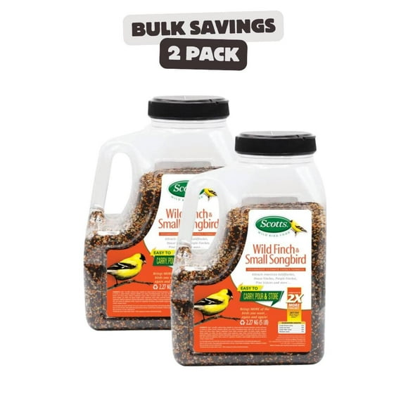2 x Wild Finch & Small Songbird Blend Bird Seed - 2.27 kg