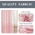 thumbnail image 5 of 2 Panels Flower Lace Curtains, Floral Semi-Sheer Curtains for Living Room and Bedroom(Pink,59"W x 39"L), 5 of 5
