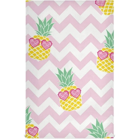 

Hyjoy 6PCS Kitchen Dish Towels Summer Pineapples Super Soft and Rapid Drying Kitchen Towels Multifunctional Microfiber Towels Cloth Napkin Decorative 28x18in