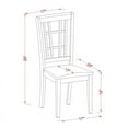thumbnail image 7 of Antique 3 Piece Pedestal Round Dining Table Set with Nicoli Microfiber Seat Chairs, 7 of 7