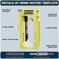 thumbnail image 2 of Kit de plantillas de montaje para bisagras de puerta PTLEVYN para 3-5 bisagras, 2 of 7