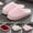 White, variant on Fuzz Slippers for Women Lightweight Memory Foam Indoor House Slippers Comfy Warm Slip-On Shoes with Non-Slip Sole Pink 5.5-6(36)