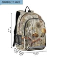 thumbnail image 2 of Backpack 12.9 *5.1 * 17.7 Inches Outing Backpack, Shopping Backpack, Travel Backpack Gray Mushroom, 2 of 7