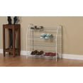 thumbnail image 4 of MONGJI  4-Tier Wire Shoe Rack Organizer, White Finish, Easy to Assemble, Holds 12 Pairs, for Closet, Bedroom with Sturdy Design, 4 of 5