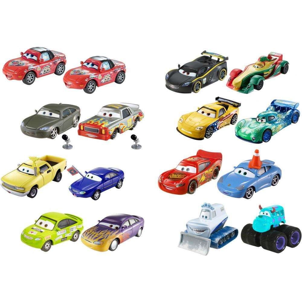 Disney Pixar Cars 3 2-Pack, 1:55 Scale Fan Favorite Die-Cast Vehicles  (Character May Vary)