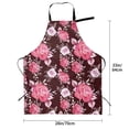 thumbnail image 5 of Picia Rose Flowers Waterproof Apron for Unisex Adult - Adjustable Bib Apron with Pockets, Ideal for Cooking, Gardening, Painting, and Household Chores, 5 of 9