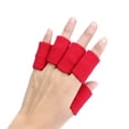 thumbnail image 2 of Kiplyki Wholesale 10pcs Stretch Basketball Finger Guard Support Sleeves Protector Red, 2 of 4
