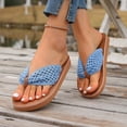 thumbnail image 2 of jiaxiM Comfy Flip Flops for Women Thong Sandals for Women Flexible House Slippers Non- Cute Sandals for Women Thick Sole Orthofeet Shoes for Women, 2 of 9