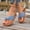 Sky Blue, variant on Women's Summer Solid Fabric Thong Sandals, Breathable Soft Toe Post Flip-Flops, Lightweight Non- Beach Slippers for Casual Daily Wear Beige 36