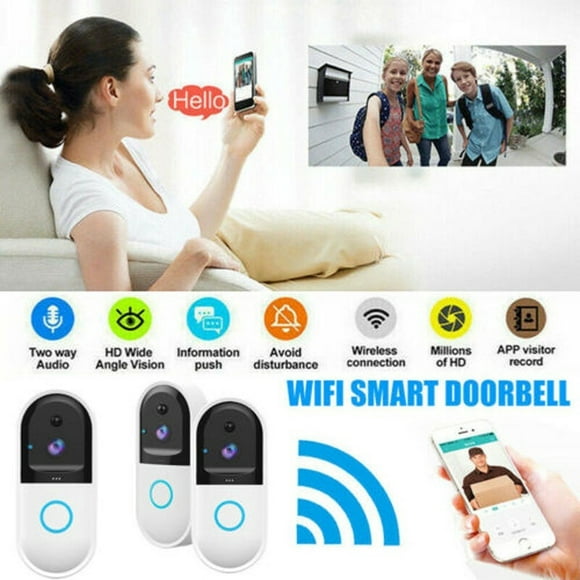 2020 Nouvelle Sonnette WiFi Sans Fil Smart Vidéo Téléphone Porte Vidéo Interphone Caméra de Sécurité / Sonnette d'Appel