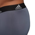 thumbnail image 3 of Ropa interior Adidas para hombre, paquete de 3 unidades, color gris, negro y gris, talla XXL, 3 of 7