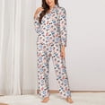 thumbnail image 2 of Fotbe 4th Of July1 Pattern Long Sleeve Pajama Set for Women,Sleepwear Set,2-piece Loungewear Set,Soft PJs Comfy Nightwear with Pockets -X-Large, 2 of 7