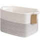 thumbnail image 1 of Cesto de Almacenamiento de Cuerda de Algodón Goodpick 33x25x23 cm Rectangular, 1 of 7