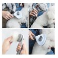 thumbnail image 3 of Qttie Pet Cat Grooming Peine Cepillo Deshedding Depilación Undercoat Nudos Esteras Enredos Rosa, 3 of 3