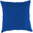 thumbnail image 3 of Jordan Manufacturing 20" x 20" Canvas Cobalt Blue Solid Square Outdoor Throw Pillow (2 Pack), 3 of 10