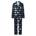 thumbnail image 6 of mgoYE Family Christmas Pajamas Set Women & Men & Kids Long Sleeve Pj Set Party Sleepwear Button Loungewear Set(Navy,M), 6 of 9