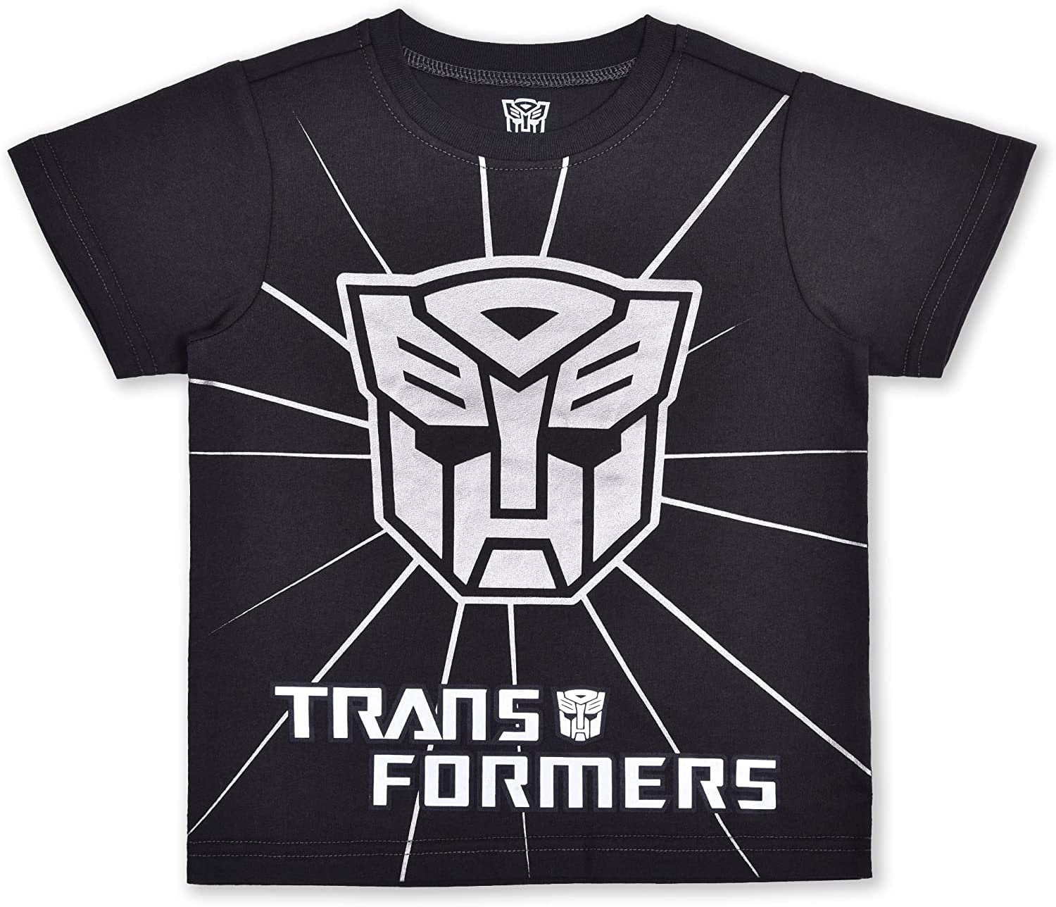 Transformers Optimus Prime and Bumblebee Boys 4 Pack Character Short Sleeve Tees, 4-7