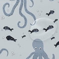 thumbnail image 4 of Yayeee Shower Curtain with Hooks 72"x72" Waterproof Fabric Bathroom Hanging Decor, Blue Octopus Pattern, 4 of 5