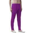 thumbnail image 2 of eloria Men's Premium Comfort Straight Fit Flat Front Dress Pant Pyjamas, Color: Violet, Size : 38, 2 of 6