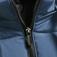 thumbnail image 6 of Durtebeua Men's Puffer Vest Lightweight Sleeveless Jacket Full Zipper Outerwear Vest Outdoor Down Vest Z14-Blue,XL, 6 of 7