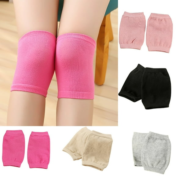 Walbest 1 Pair Supper Elastic Towel Knee Pads Dance Protection Cover Leggings Support, Sports Fitness Women Warm Thermal Knee Sleeves For Joint Pain Arthritis Relief (Yellow)