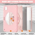 thumbnail image 6 of for iPad Pro 13" 2024 Tablet Case, Durable Sturdy Protection Case with Rotation Stand, Portable Hand Strap and Shoulder Strap Pencil Holder, Heavy Duty Shockproof Anti-Drop Cover, Pink, 6 of 19