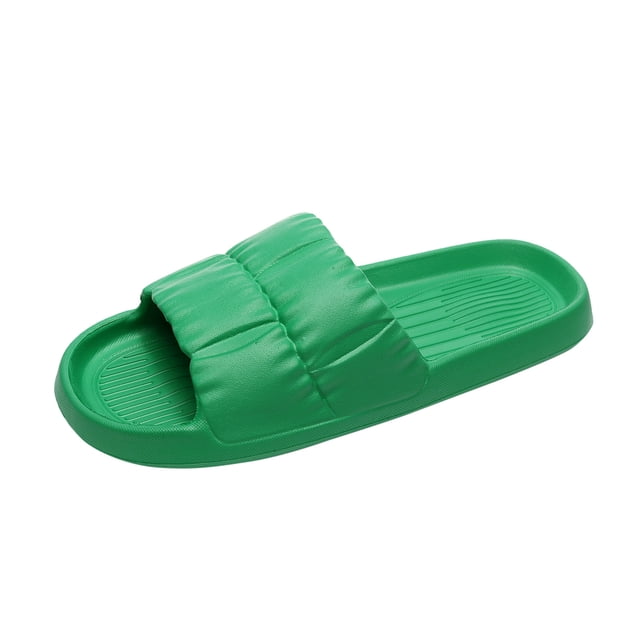 B91xZ Mens Slide Sandals Non-Slip Gym Pool Dorm Water Sandals Flip Flops,Green 11