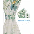 thumbnail image 4 of Green Blackout Curtains, French Door Curtains for Door Window, Eucalyptus Leaves Privacy Drapery for Patio/Sidelight Doors, 1 Panel with Tieback, 54 x 40 Inches, 4 of 6