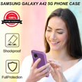 thumbnail image 2 of FYBTO Compatible with Galaxy A42 5G Case,Samsung A42 5G Case with Tempered Glass Screen Protector + HD Screen Protector (2 Pack),Samsung Galaxy A42 5G Case 3 in 1 A42 5G Phone Case (GraySkyblue), 2 of 5