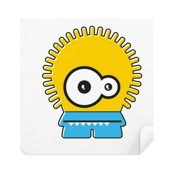 Universe Alien And Monster Yellow Alien Glasses Cloth Screen Cleaner Suede Fabric 2 Pack