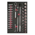 thumbnail image 1 of Juego Dados Y Acc 1/2 metricos Cortos & Largos 37 Pzs Urrea Urrea CH311, 1 of 2